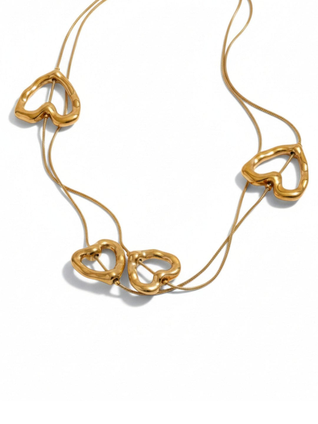 Heart Love Long Temperament Chest Chain