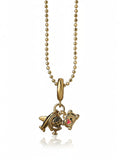 Zircon Camera Globe Diamond Necklace