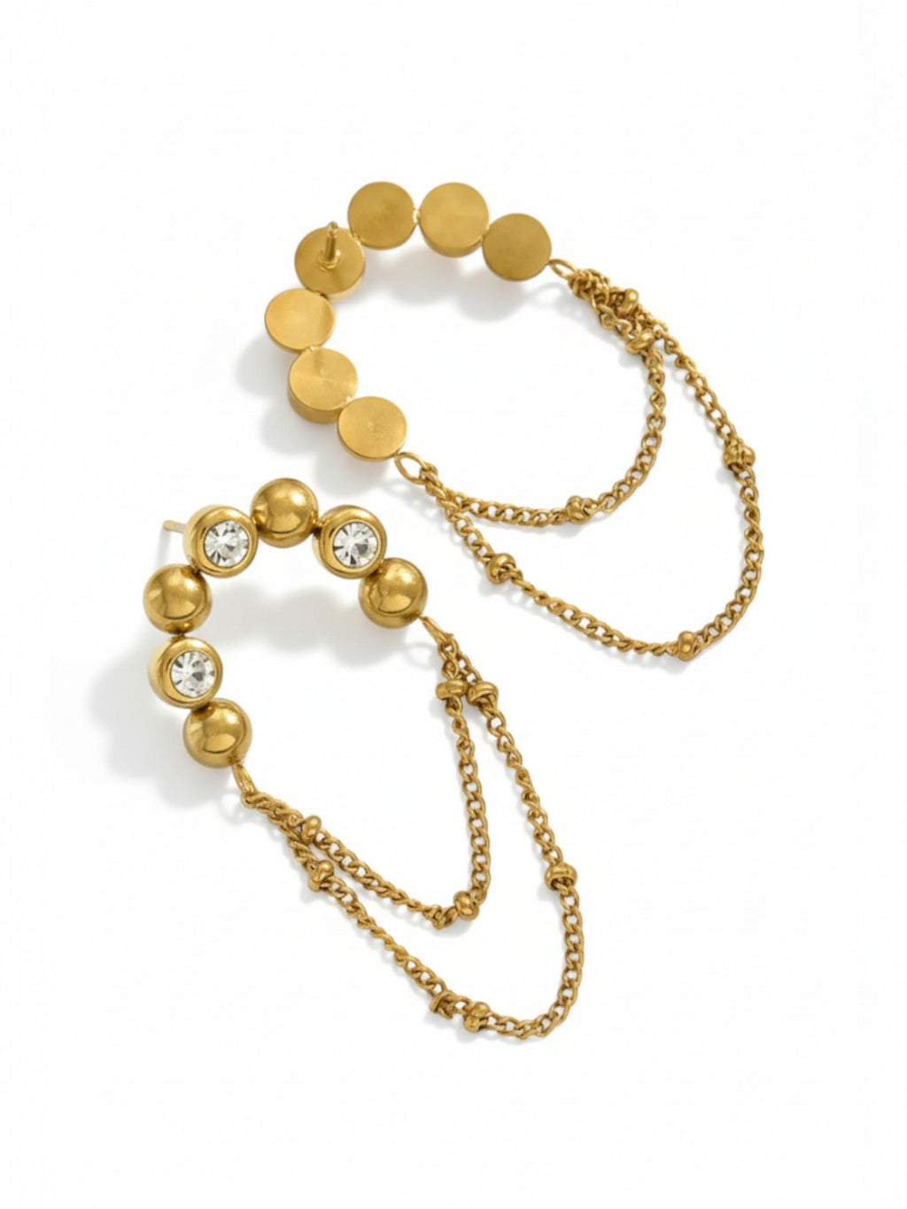 Delicate Chain CZ Hoops