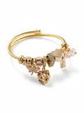 Love Diamond Pendant Open Adjustable Bracelet