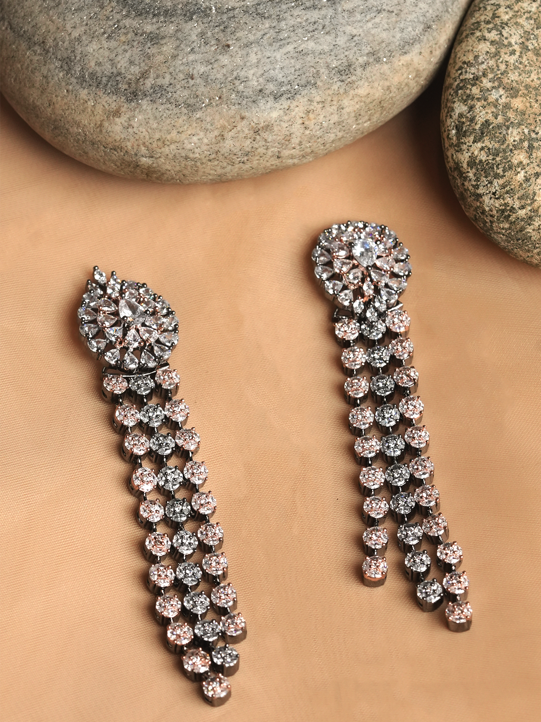 Long Pastel Shade Drop Earrings