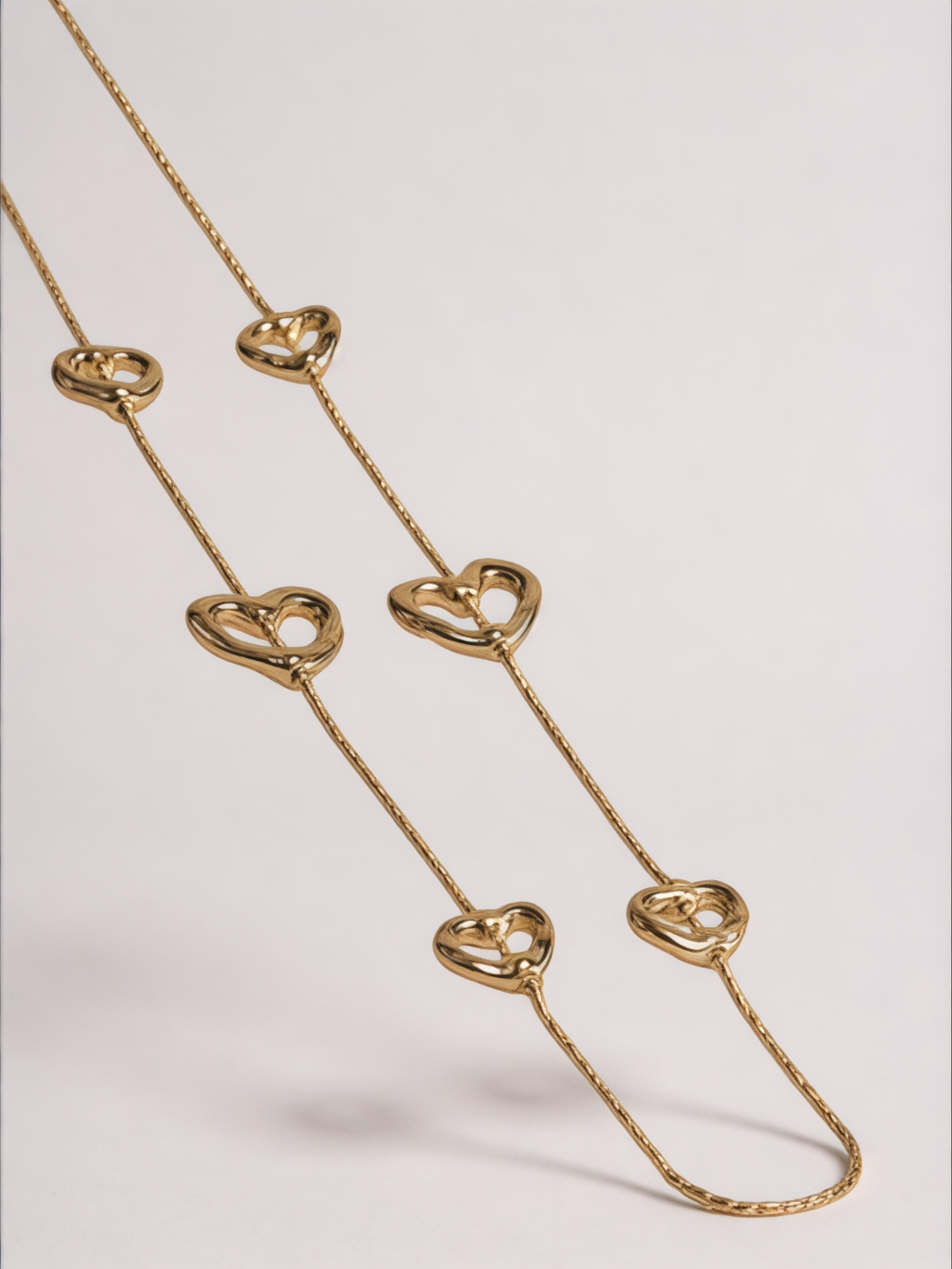 Heart Love Long Temperament Chest Chain