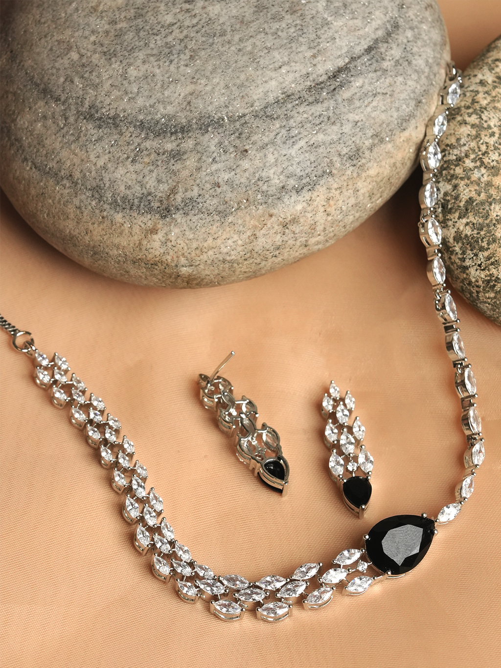 Sleek Single Line AD Necklace