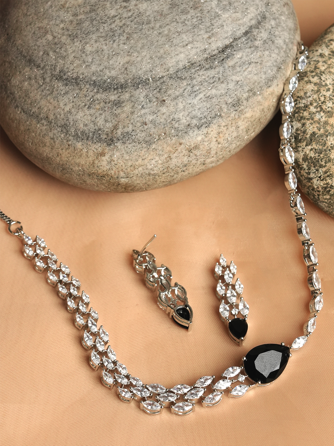 Sleek Single Line AD Necklace