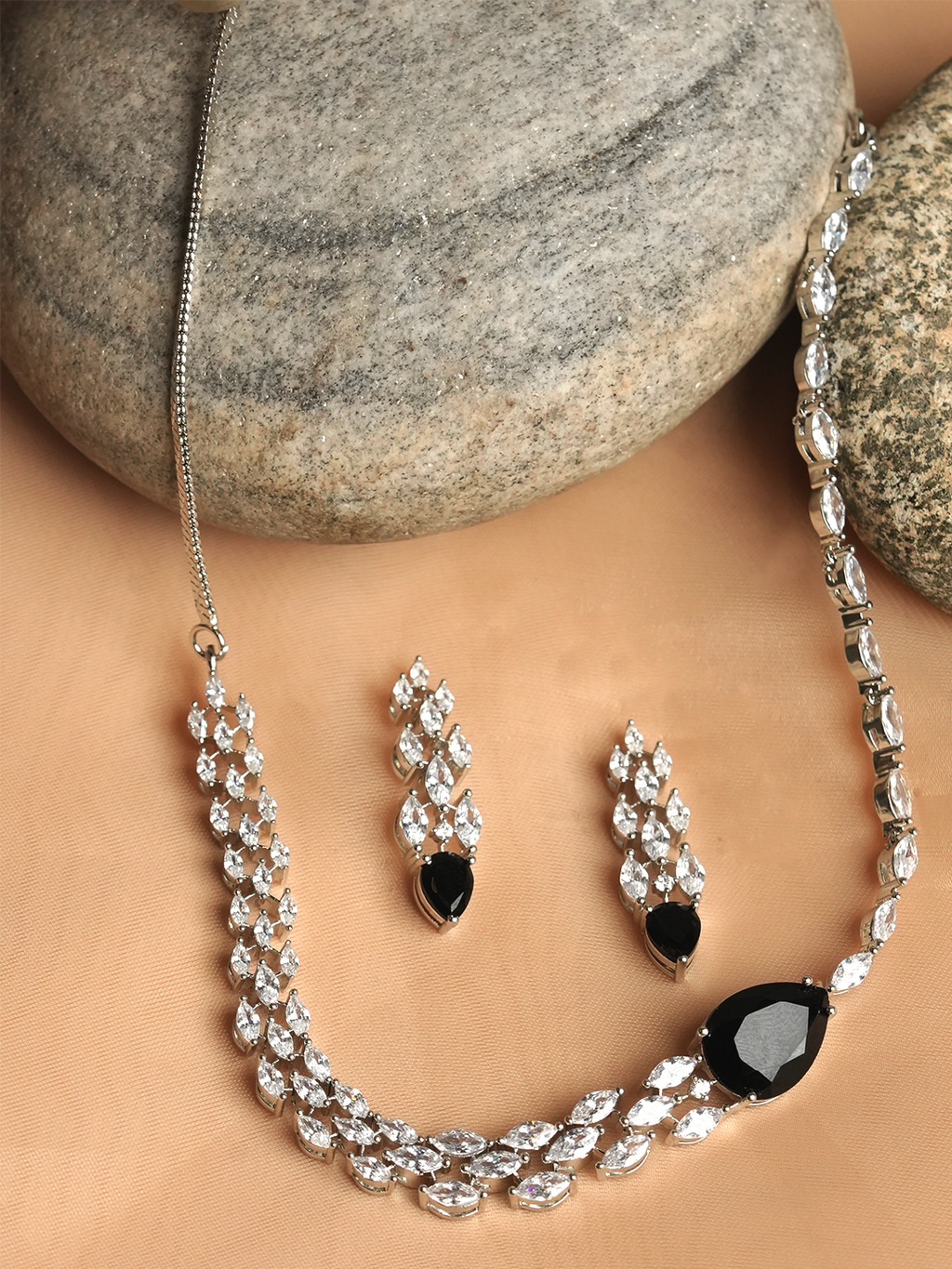 Sleek Single Line AD Necklace