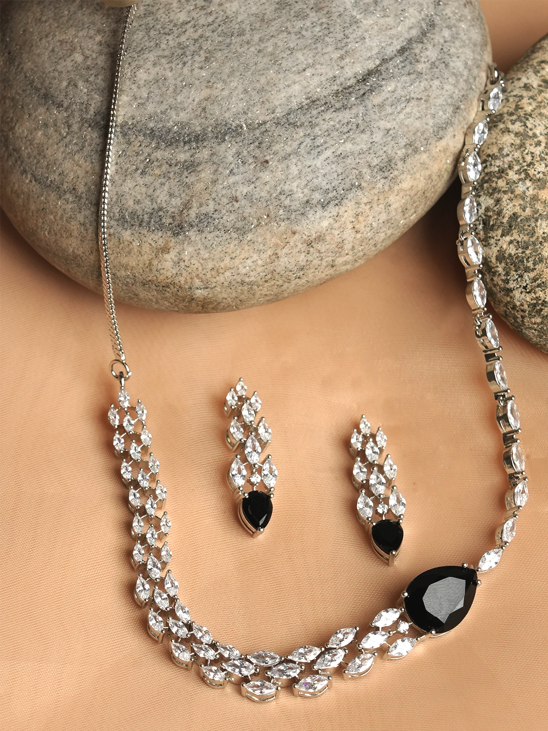 Sleek Single Line AD Necklace