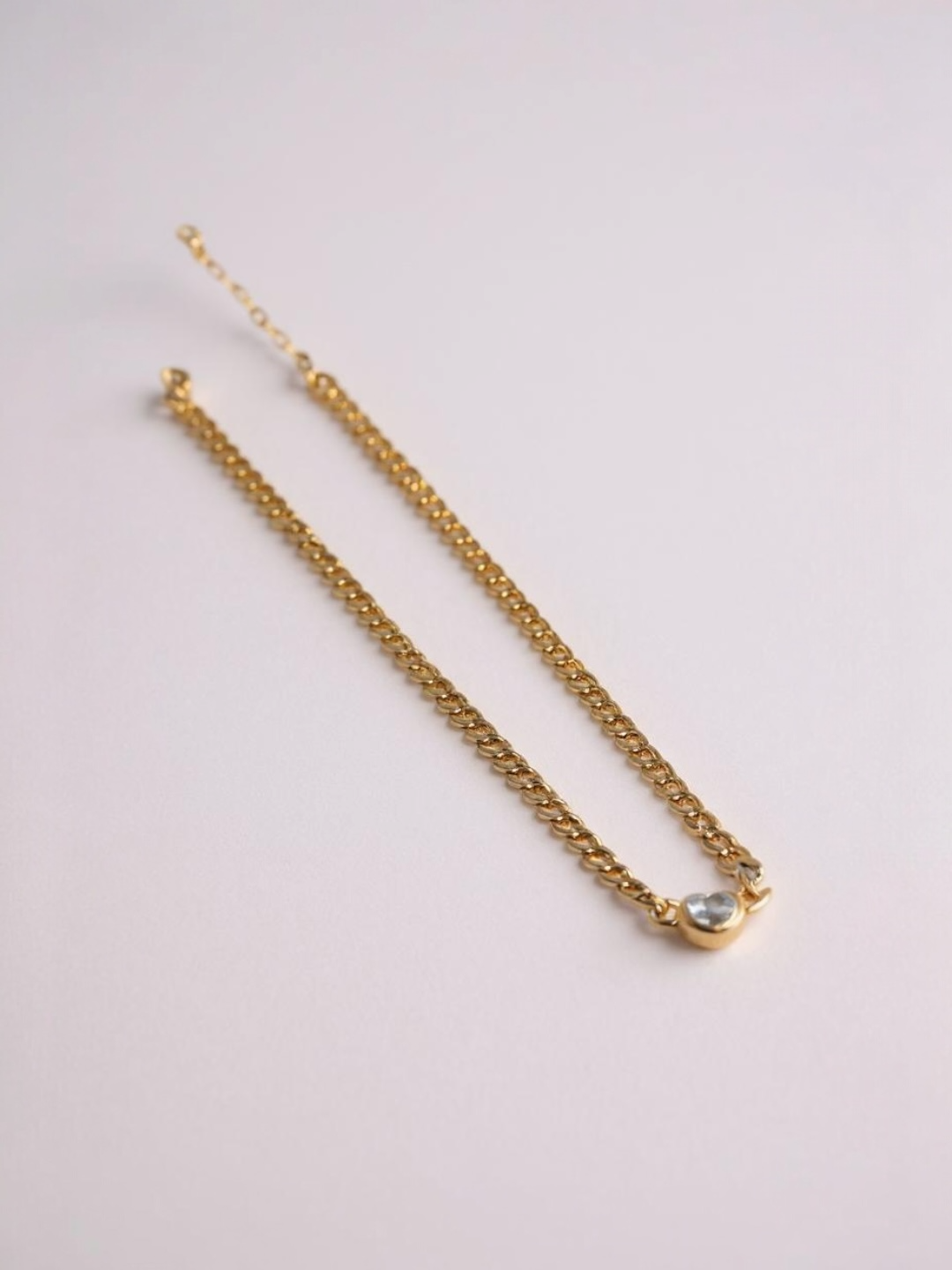 Heart Bling Zirconia Pendant Necklace