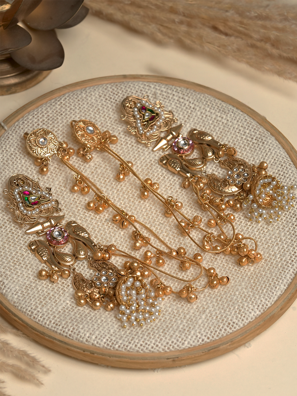 Designer Long Jhumka with Ghungroo