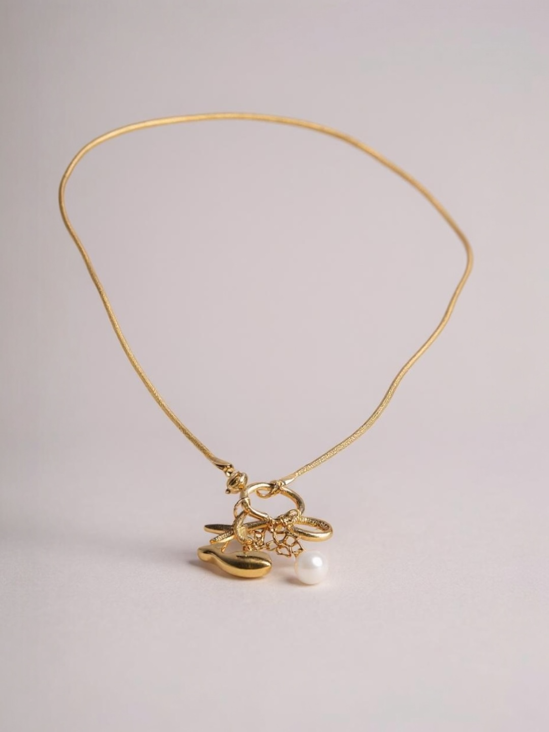 Classic Gold Shell Conch Necklace