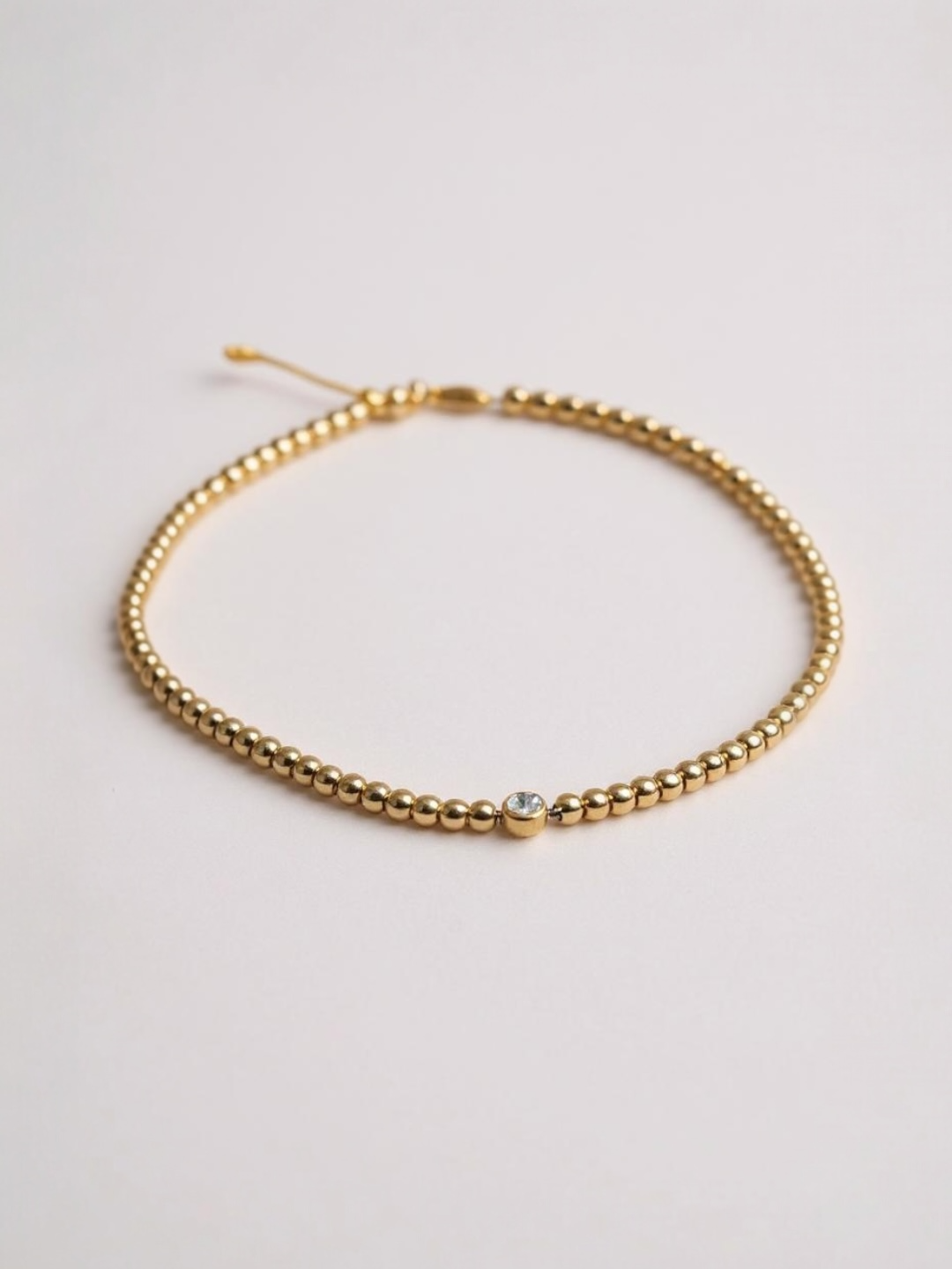 Round Beads Chain Handmade Necklace