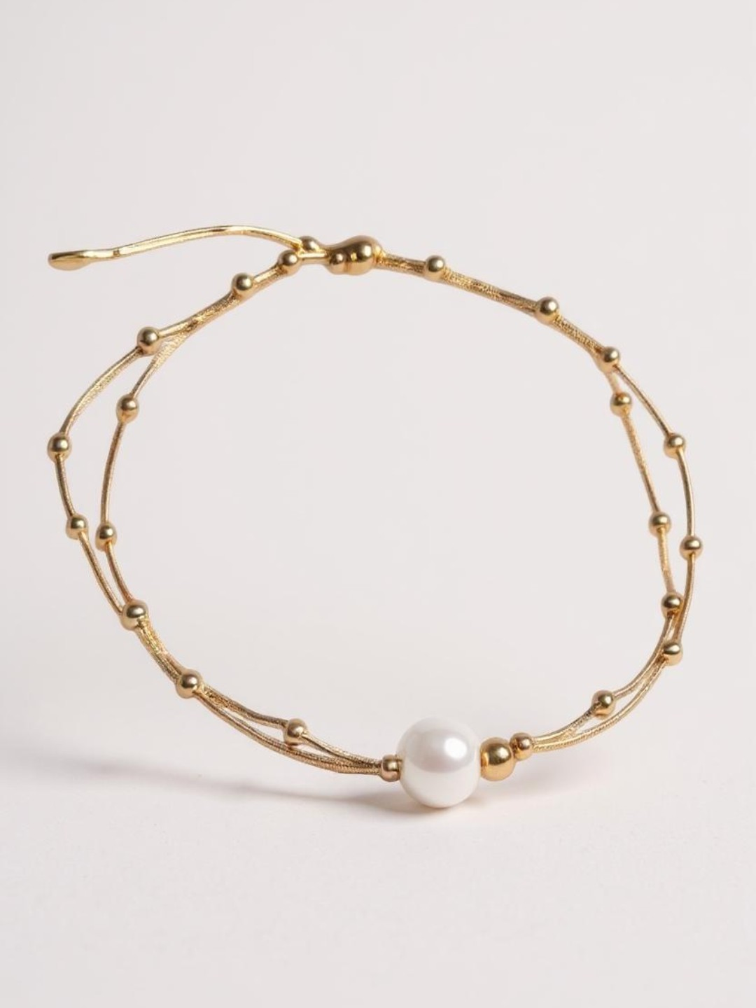 Round Beads Chain Pendant Necklace