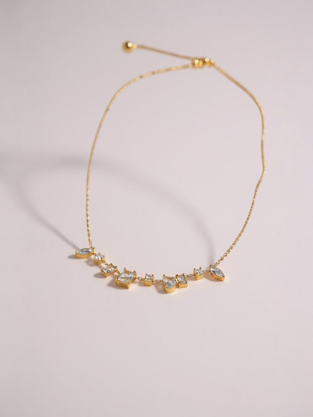 Irregular CZ Necklace