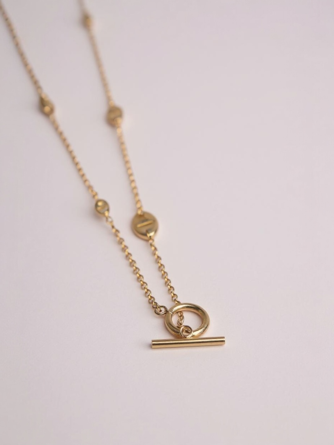 Pig Nose Charm Long Chain