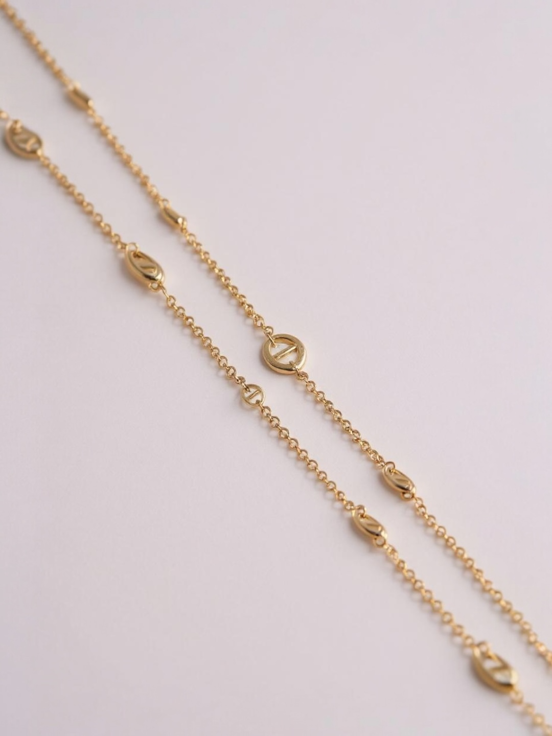 Pig Nose Charm Long Chain
