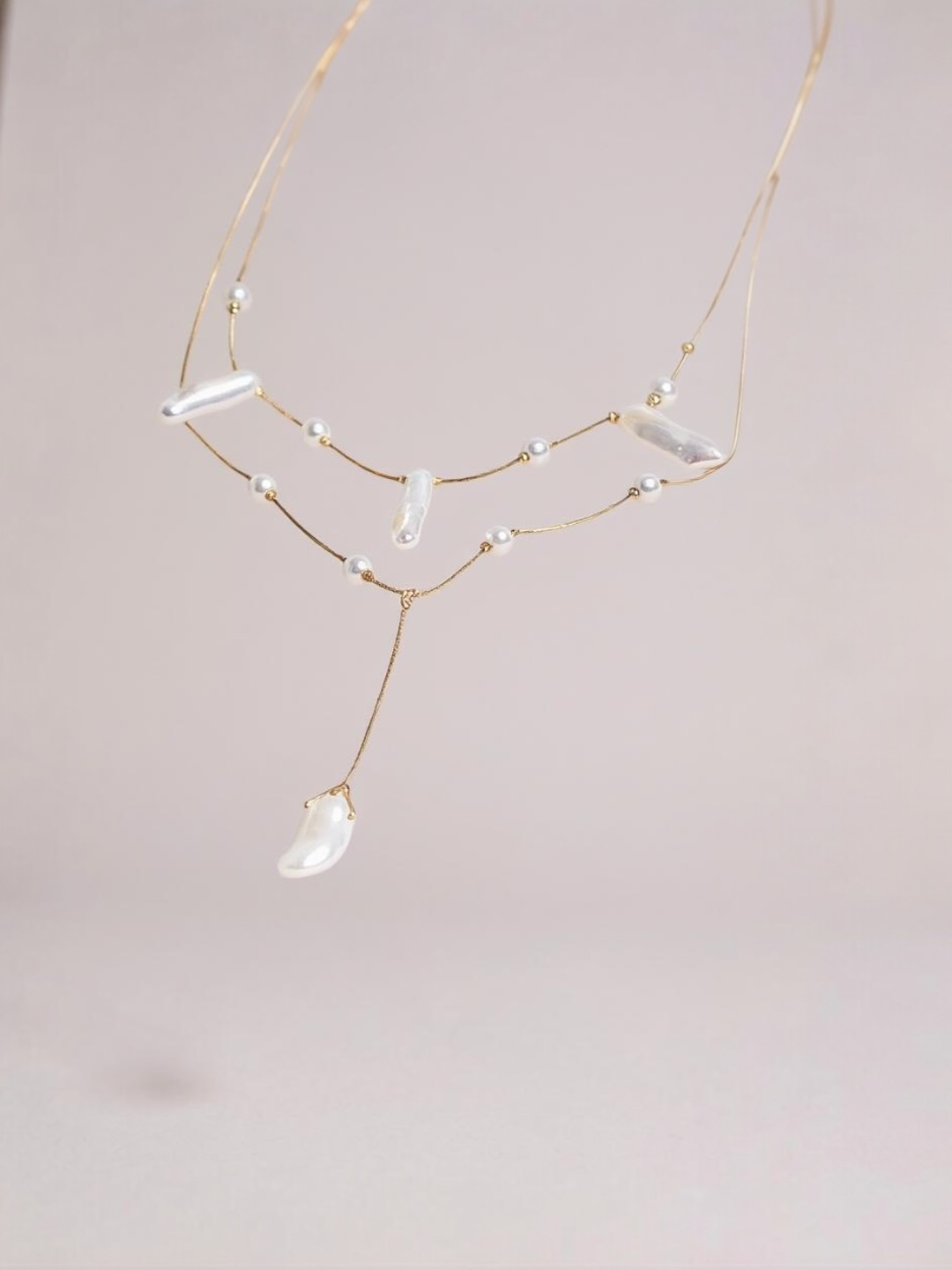 Natural Baroque Pearl Pendant Necklace