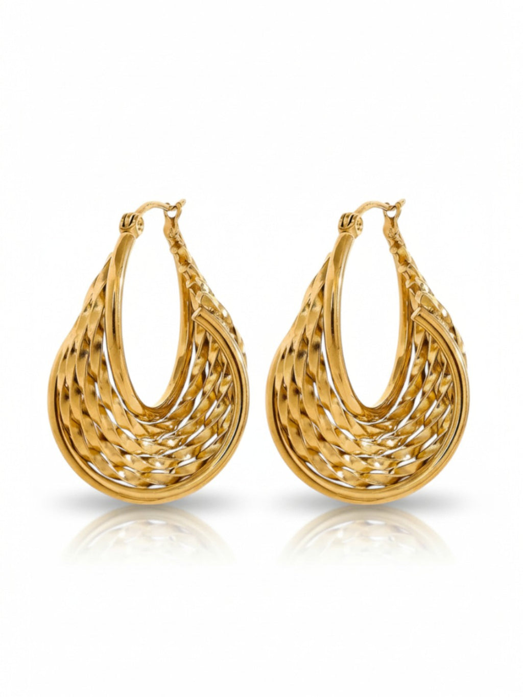 Twisted Hollow Hoops
