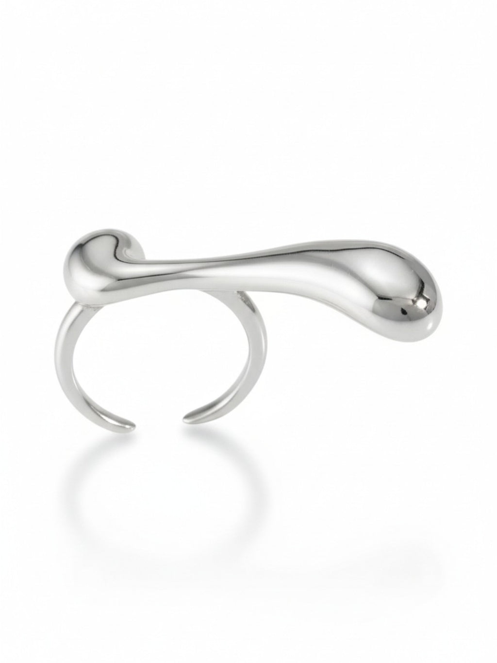 Water Drop Irregular Curve Open Ring