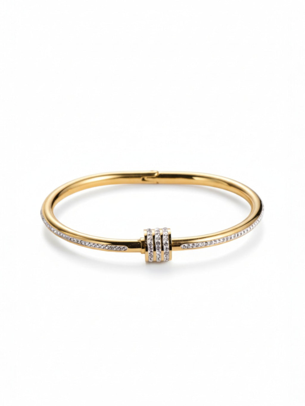 Titanium Zircon Bangle