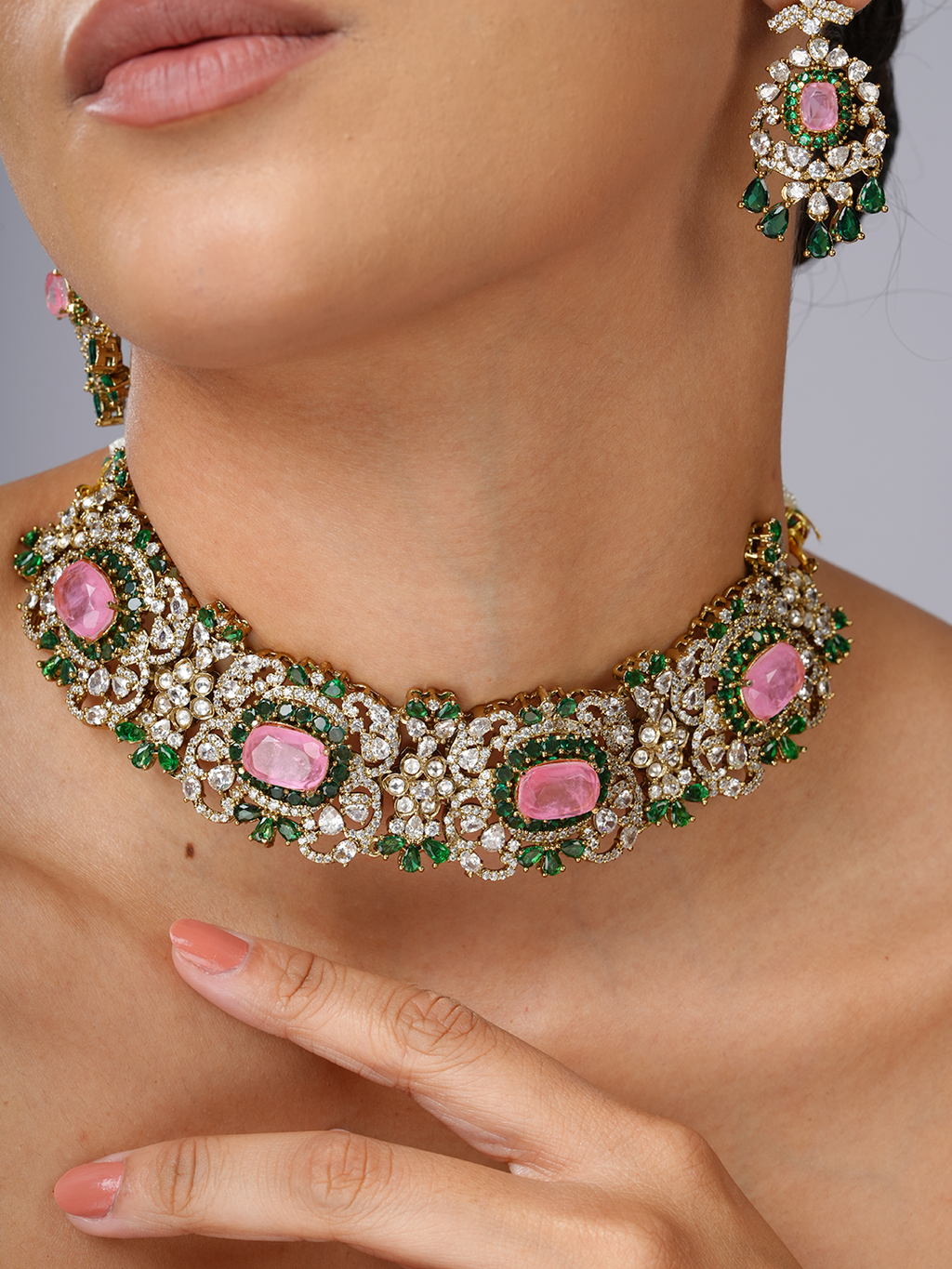 Pink Regent Necklace