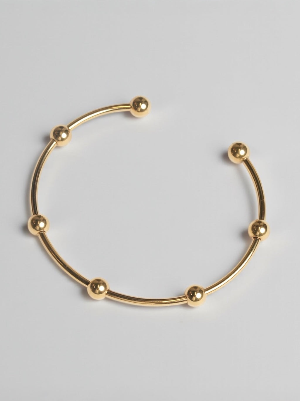 Multiround Balls Open Bracelet