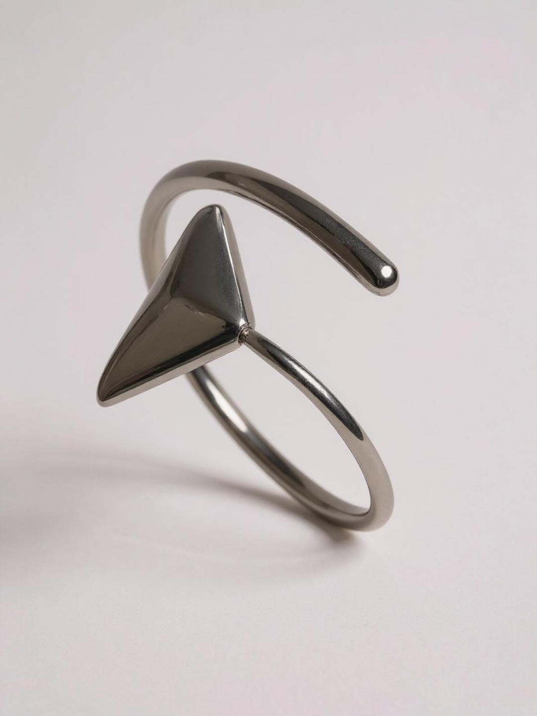Stainless Steel Open Triangle Bracelet