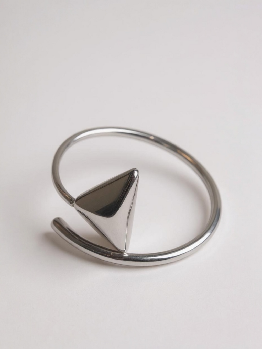 Stainless Steel Open Triangle Bracelet