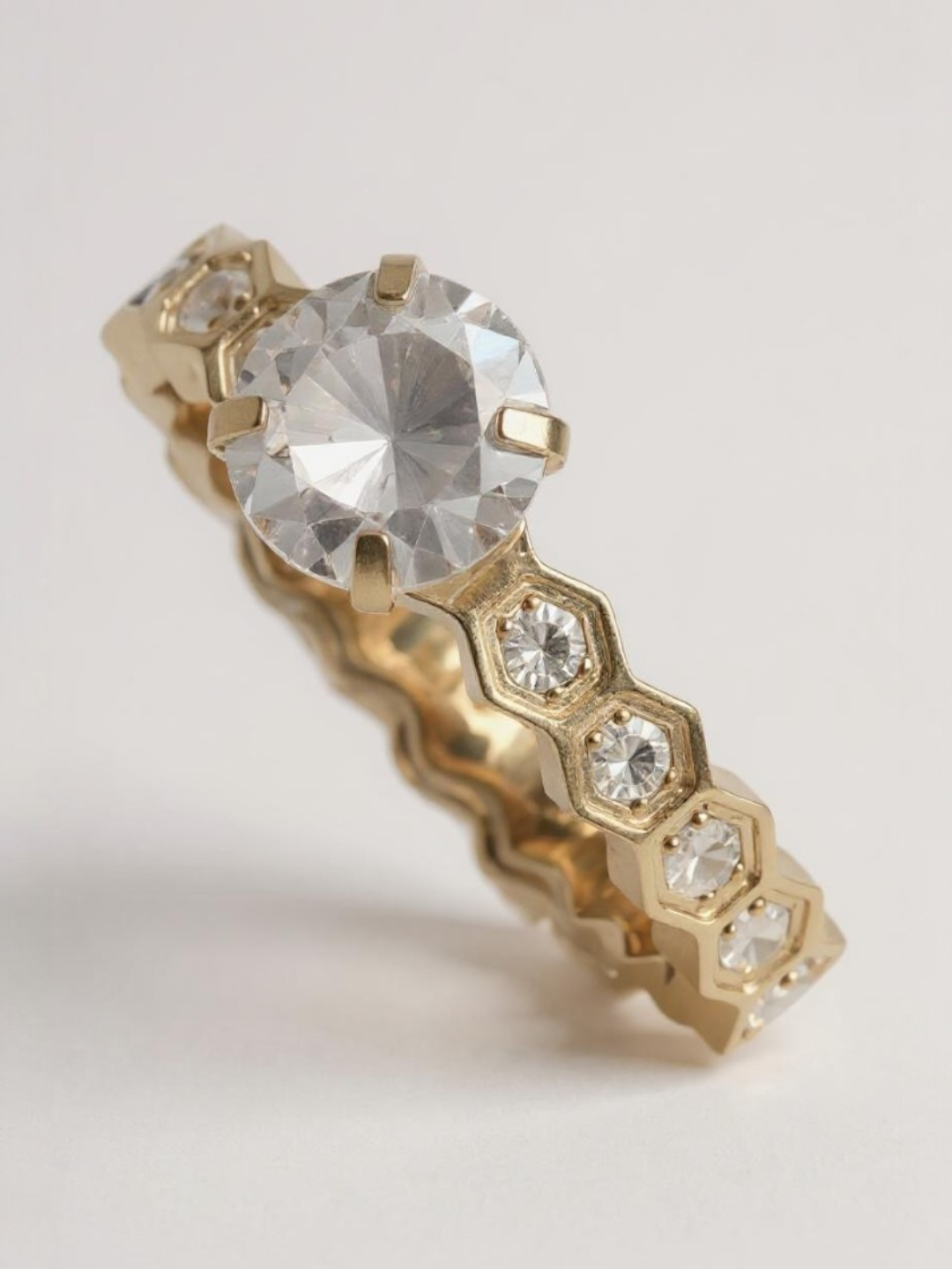 AAA Bling Cubic Zirconia Classic Ring Size 7