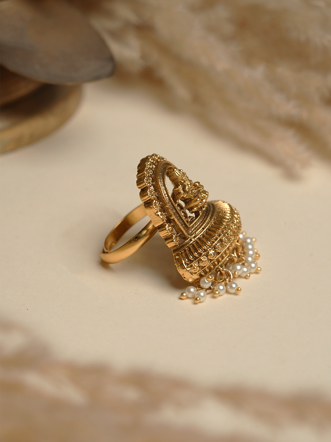 Small Lakshmi Designer Ring