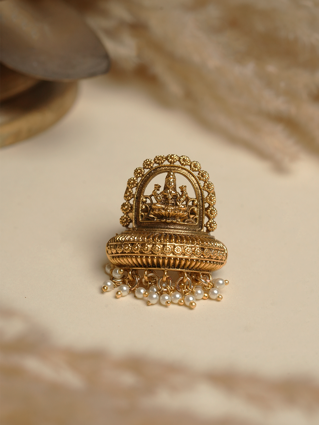 Small Lakshmi Designer Ring