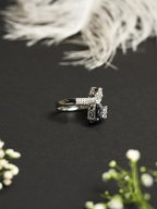 Small Dark Blue AD Ring