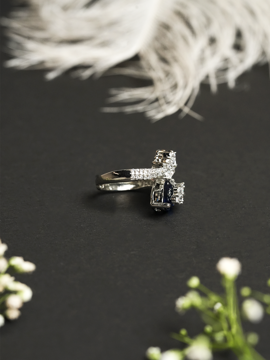 Small Dark Blue AD Ring