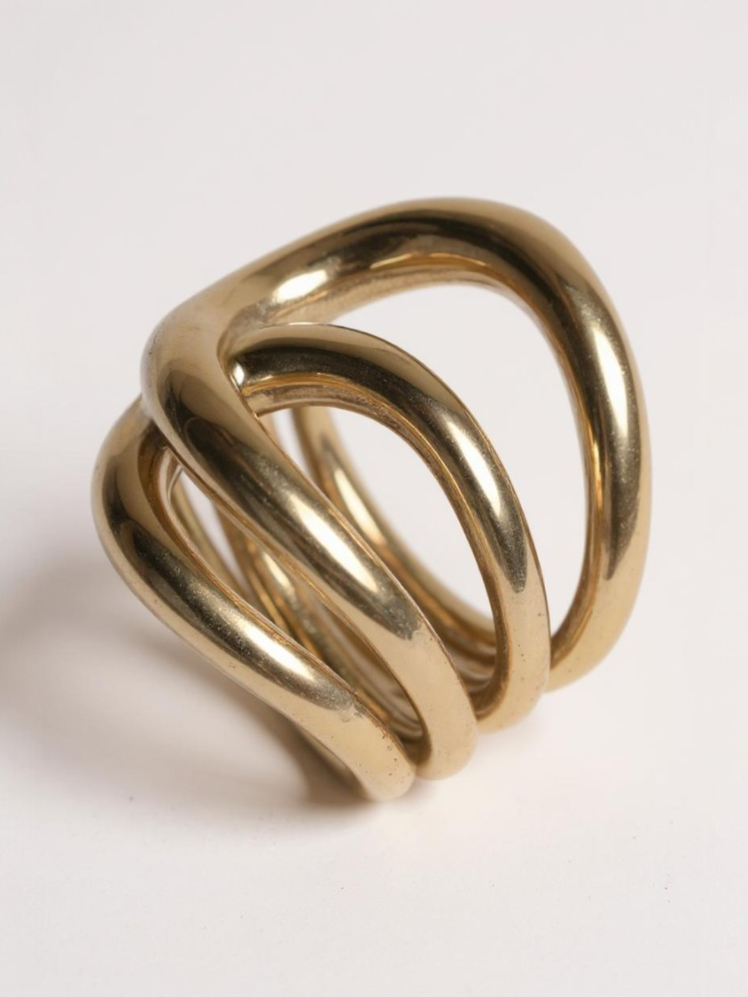 Stainless Steel Metal Cast Fashion Ring Size 7