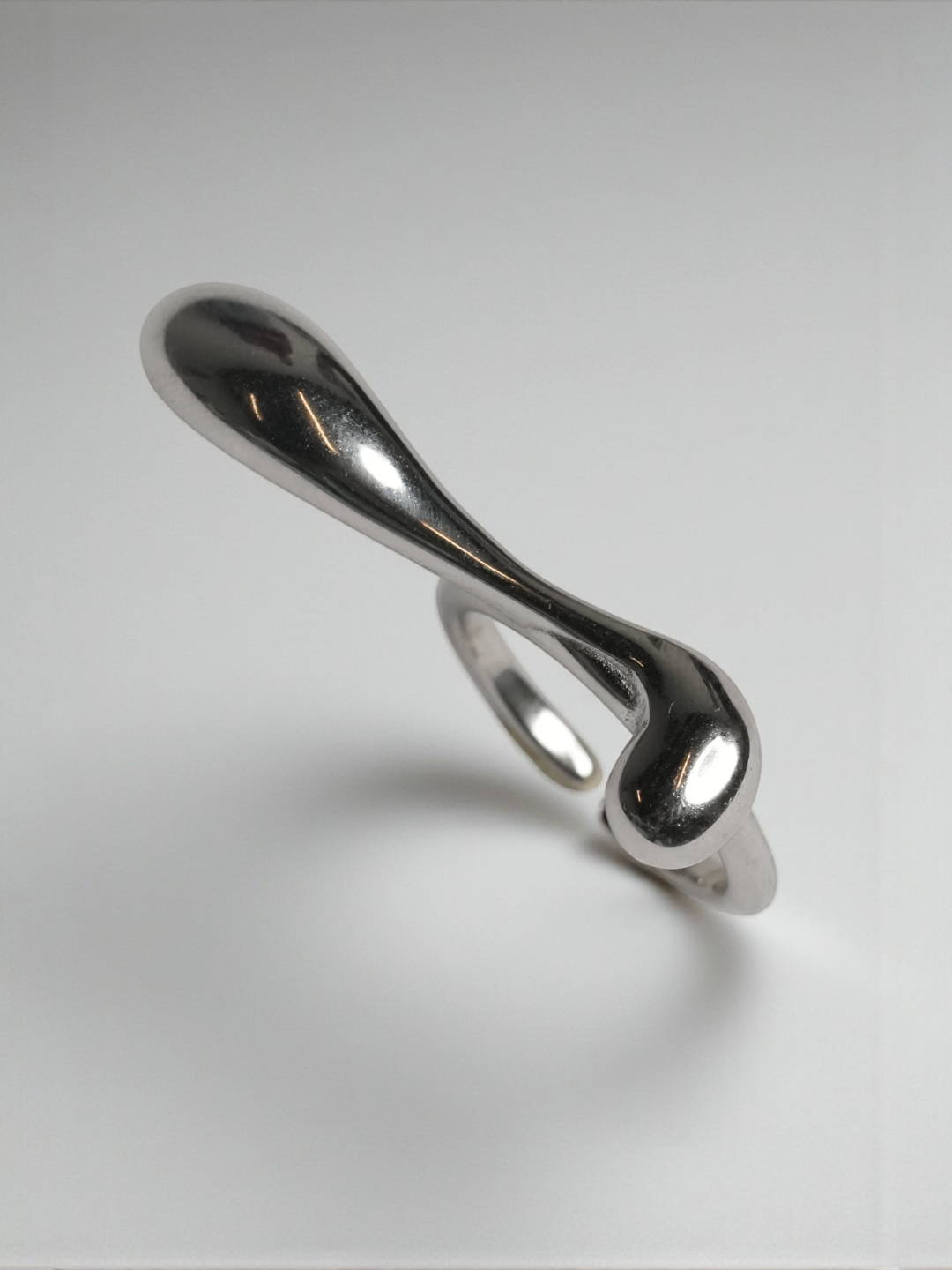 Water Drop Irregular Curve Open Ring