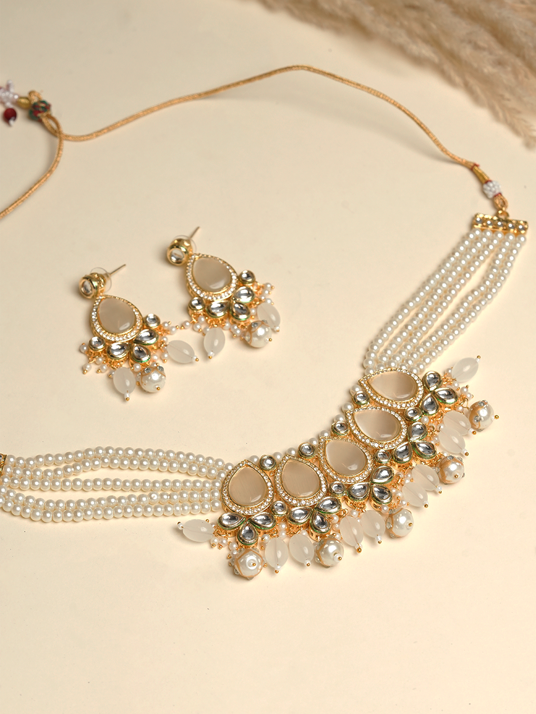 White Designer Choker