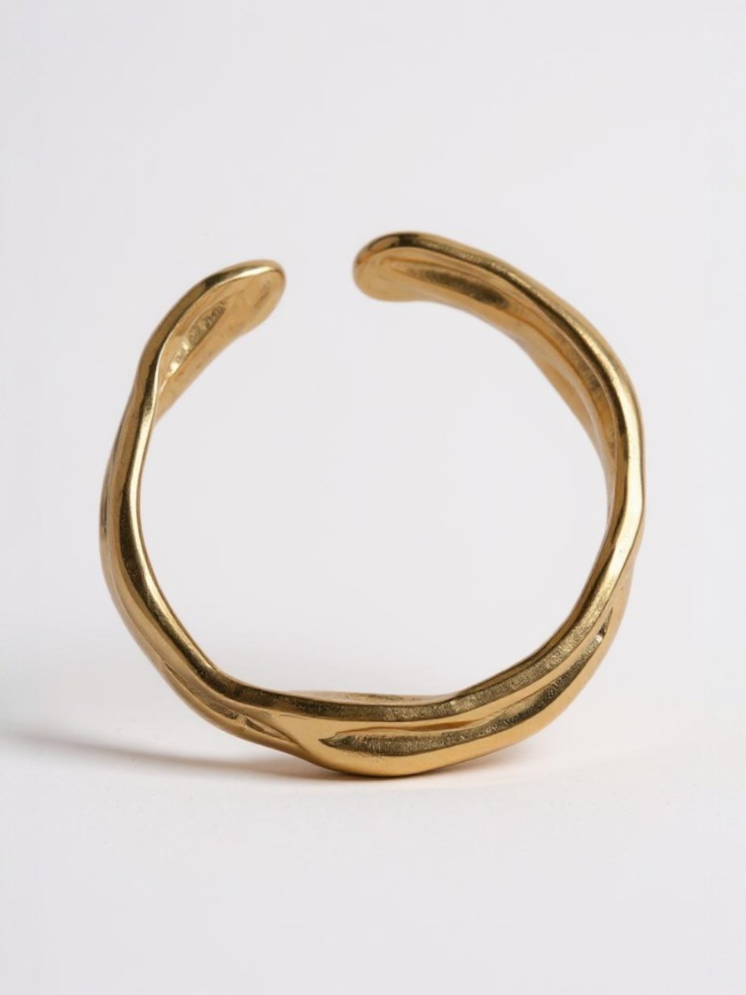Stainless Steel Irregular Wave Opening Ring