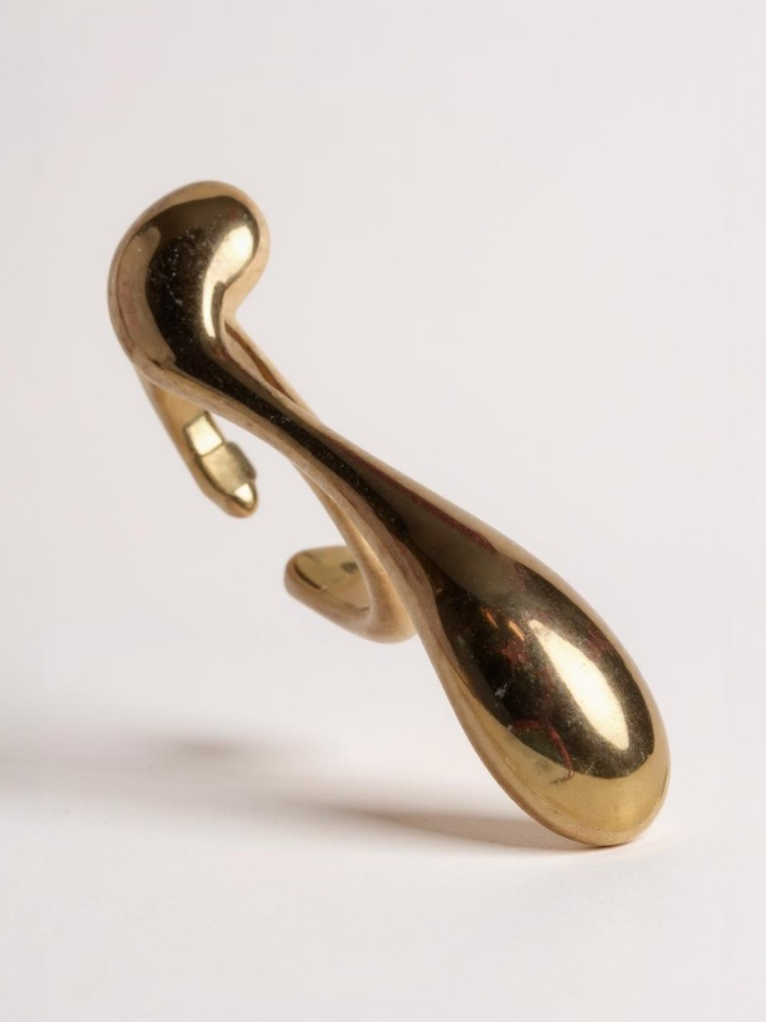 Water Drop Irregular Curve Open Ring