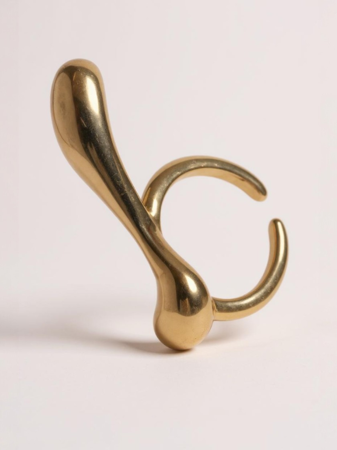 Water Drop Irregular Curve Open Ring