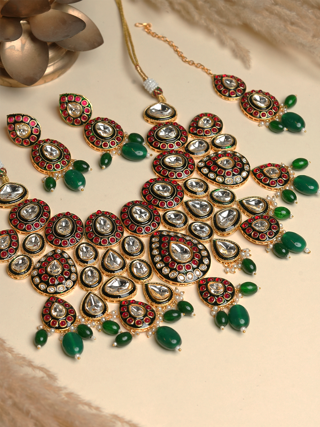 Heavy Bridal Polki Set