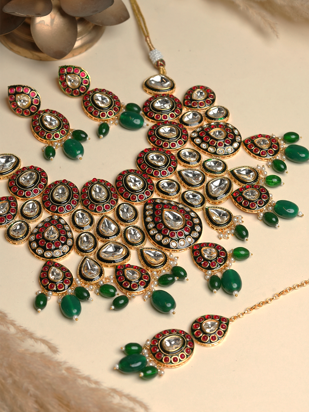 Heavy Bridal Polki Set
