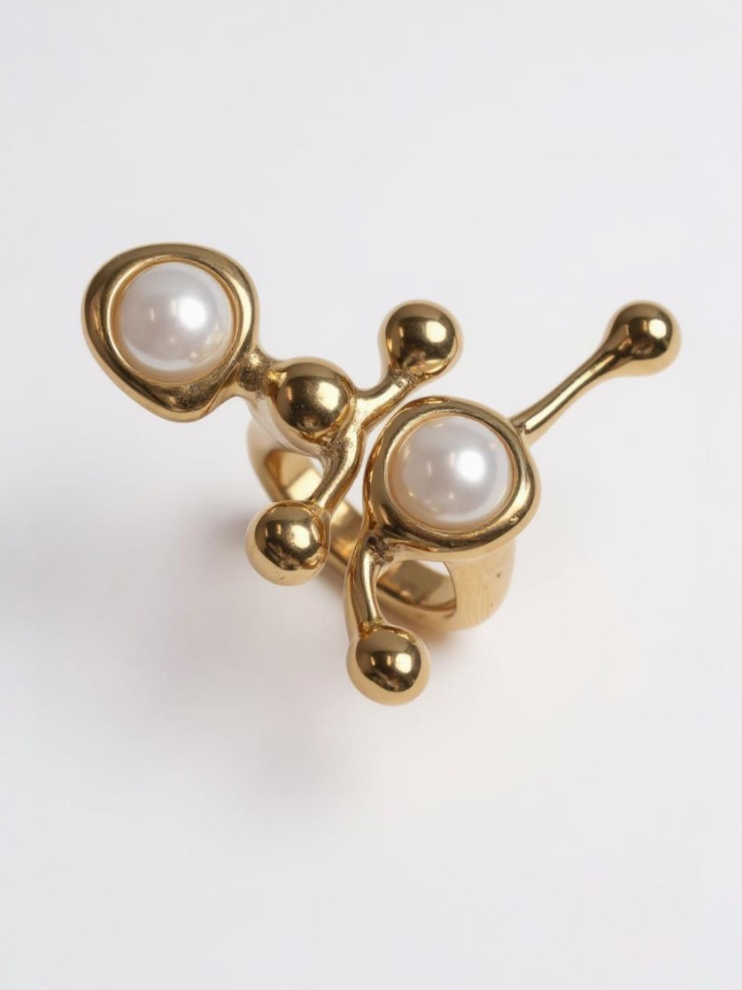 Pearl Stone Eye Ring