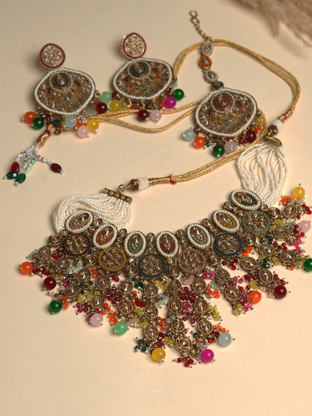 Multicolor Reverse AD Heavy Bridal Set