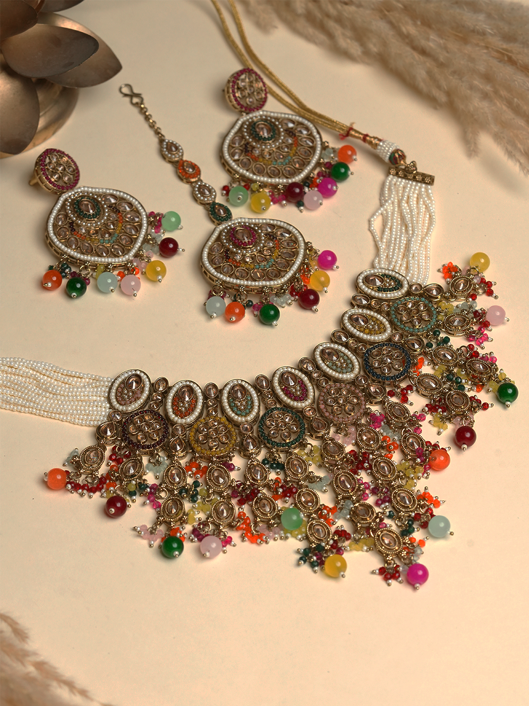Multicolor Reverse AD Heavy Bridal Set