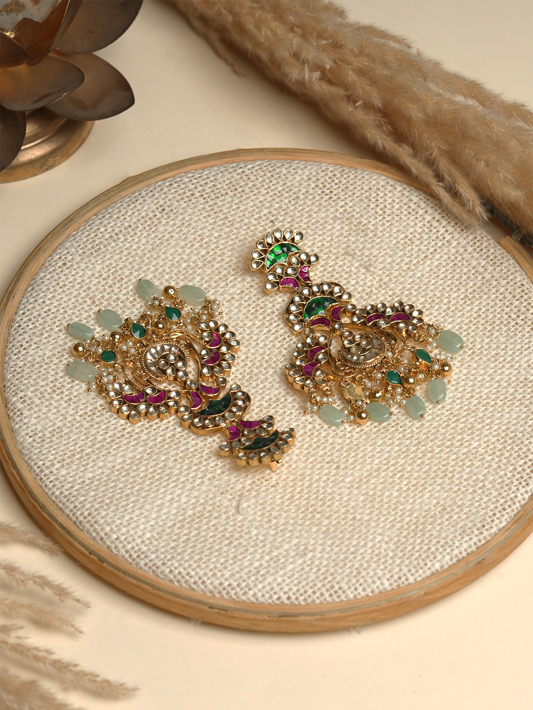 Pachi Kundan Jadau Earrings