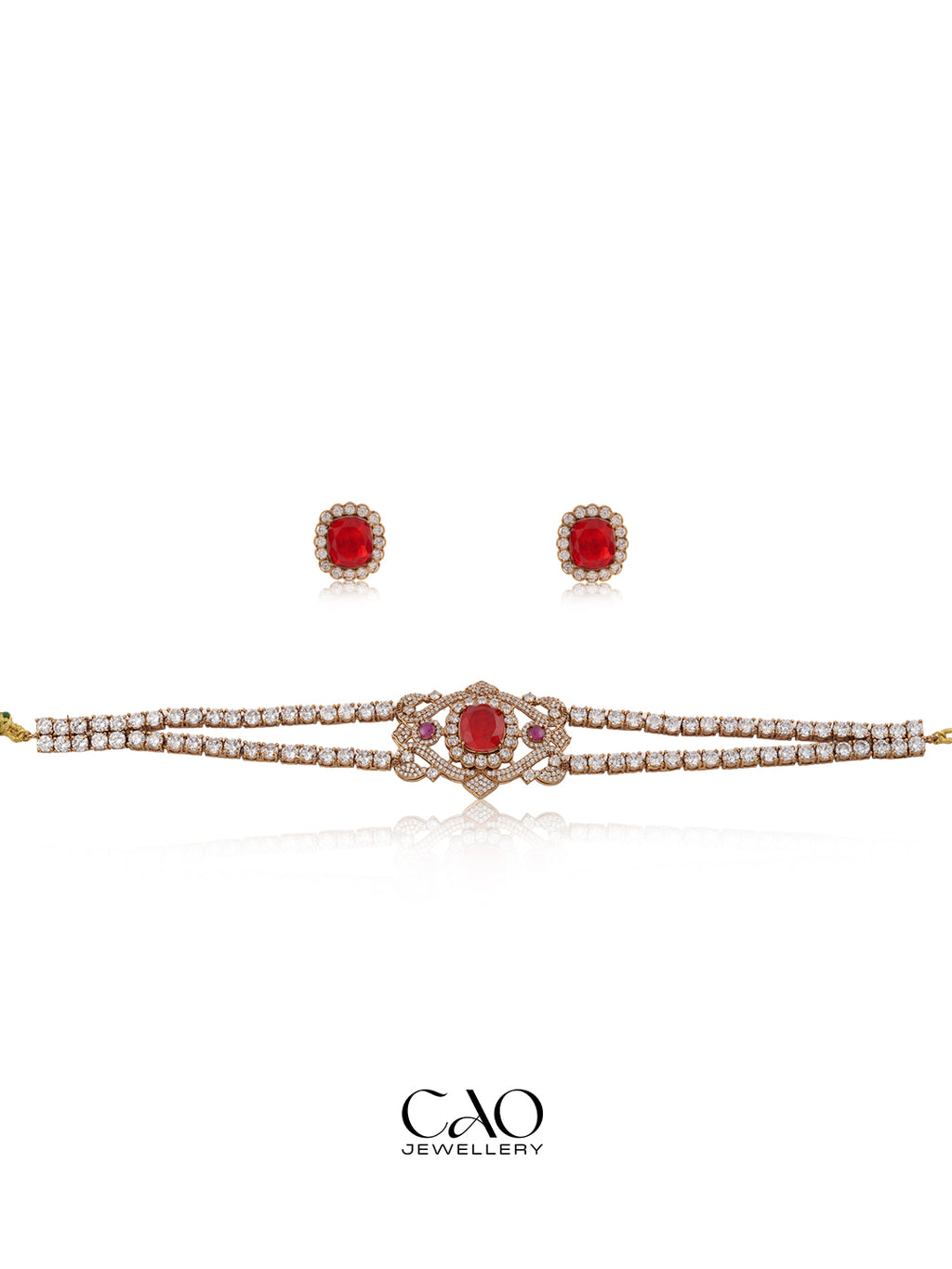Ruby Tennis Necklace