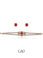 Ruby Tennis Necklace