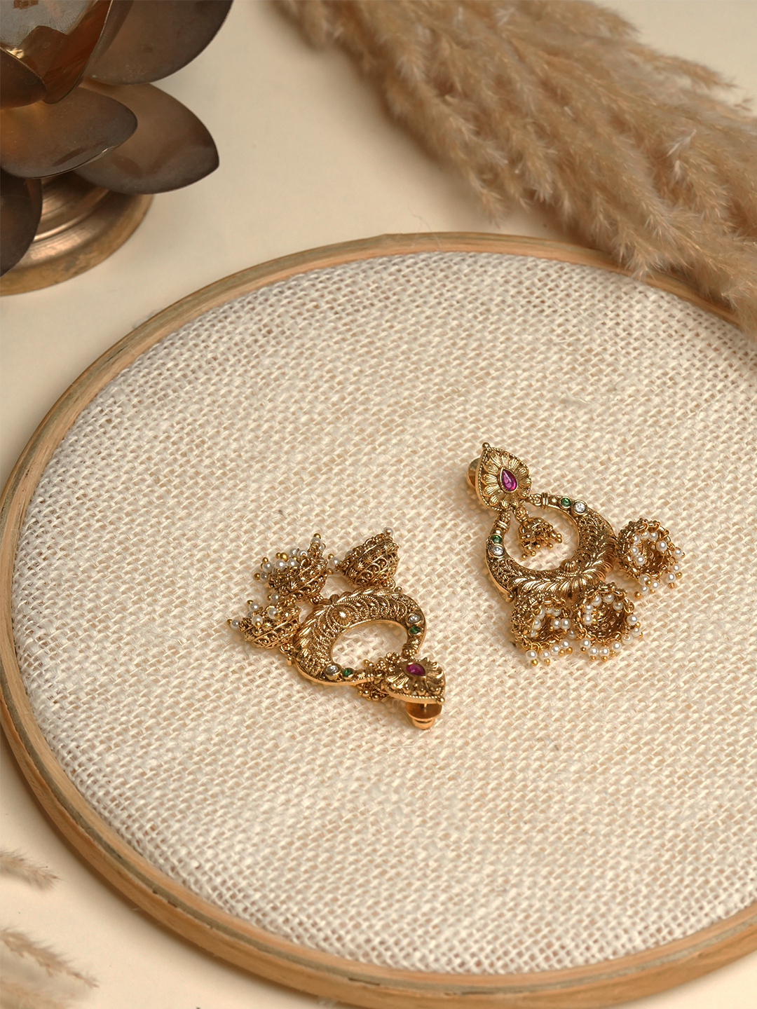 Designer Lightweight Antique Jhumki