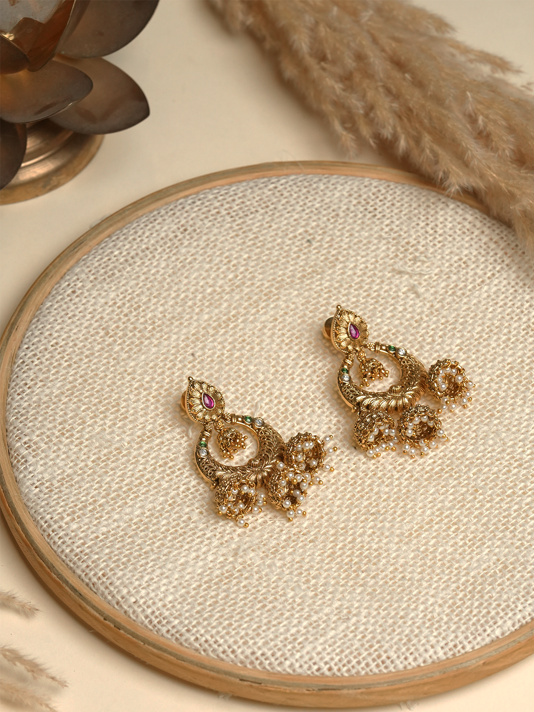 Designer Lightweight Antique Jhumki