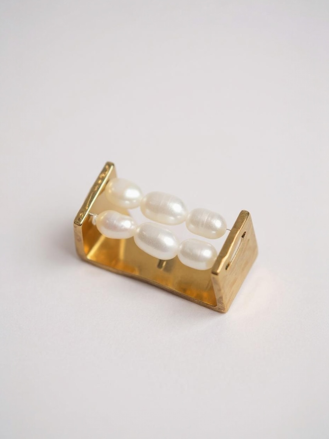Vintage Pearl U Shape Ring