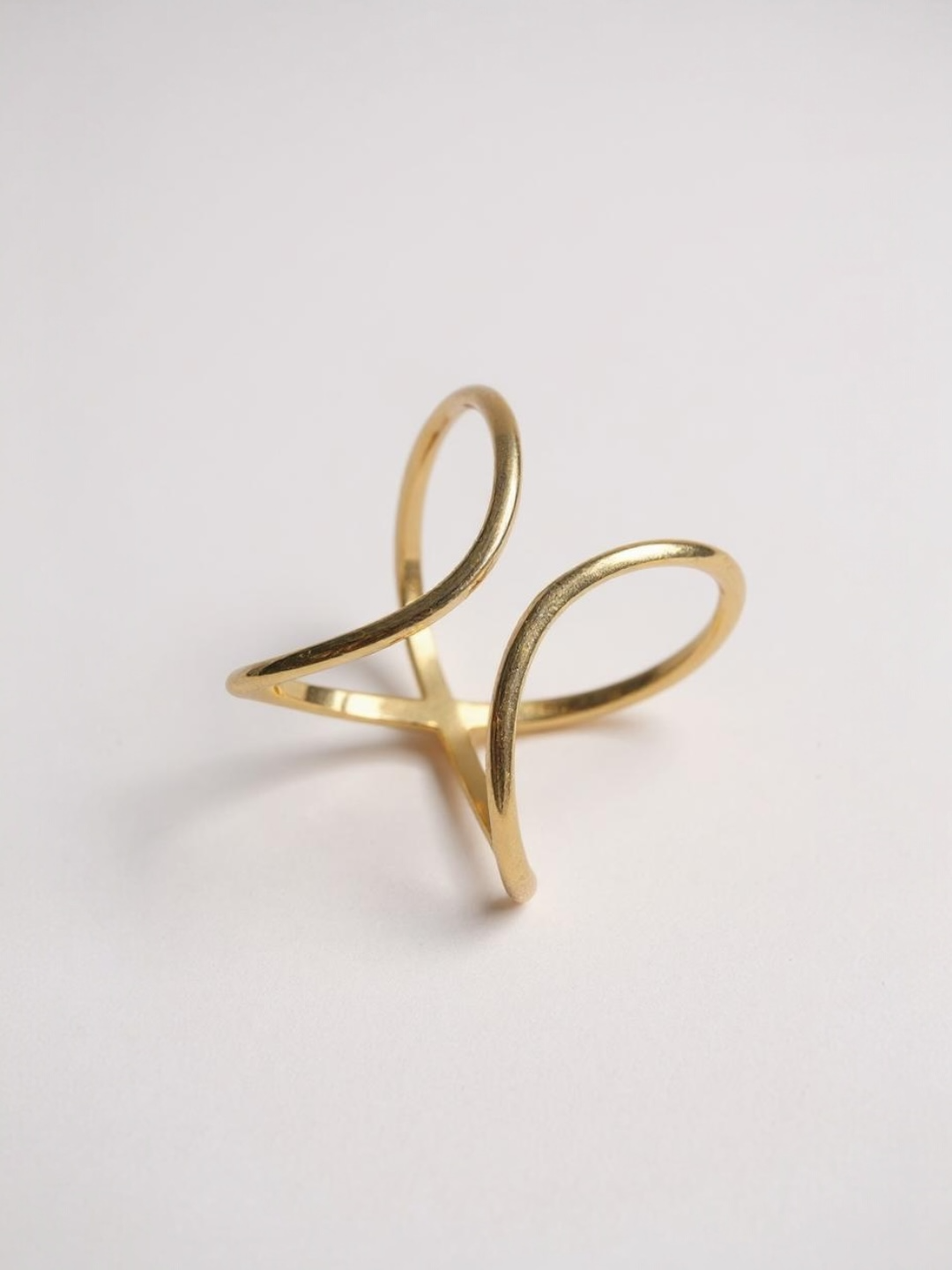Geometric Irregular Gold Ring
