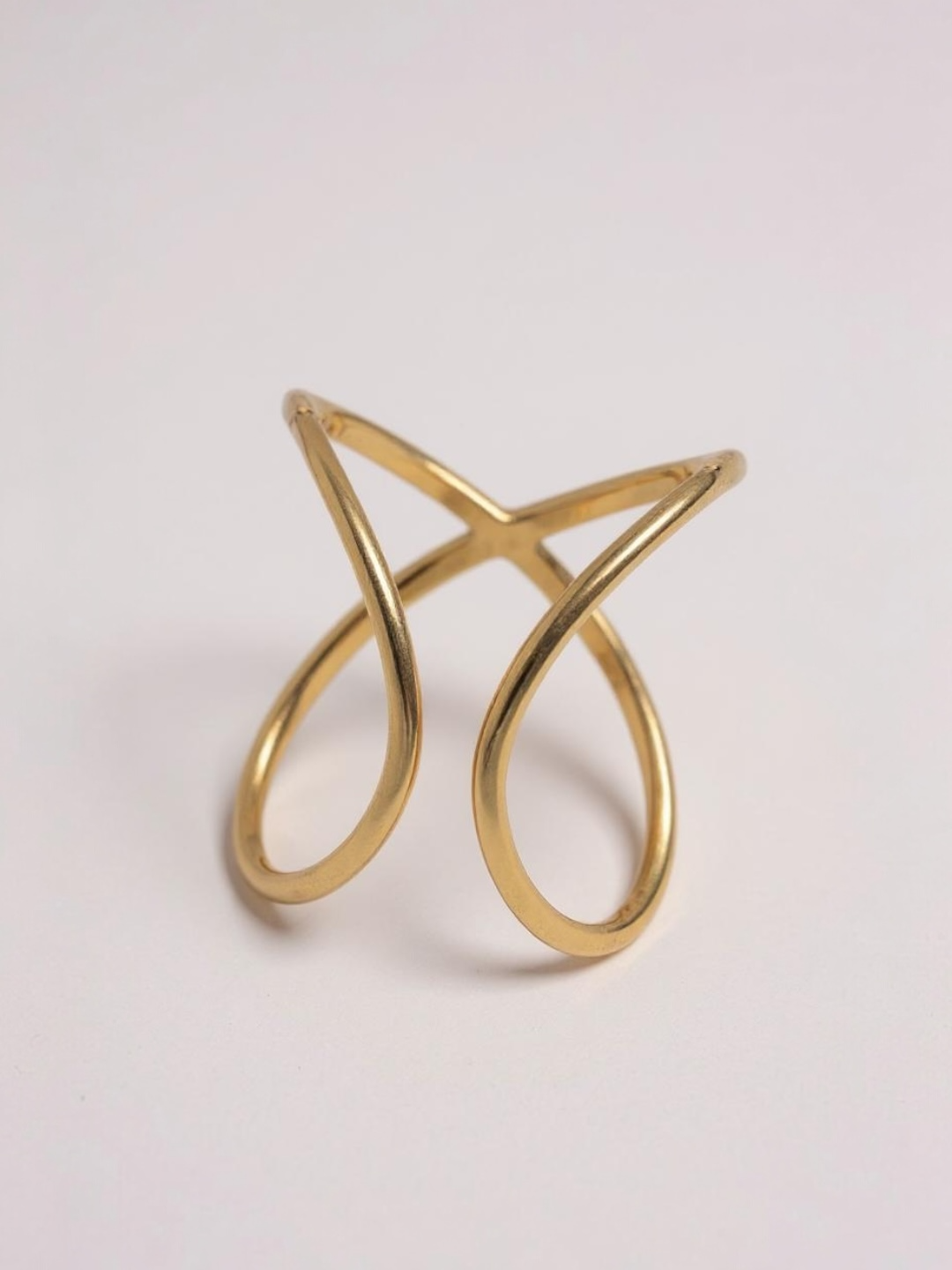 Geometric Irregular Gold Ring